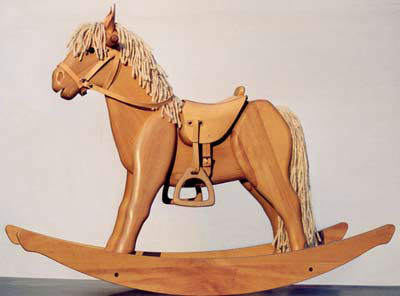 diy wooden rocking horse